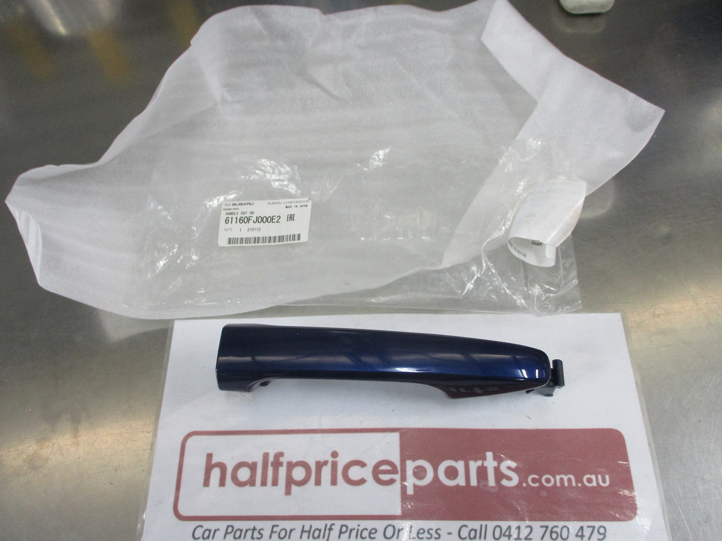 Subaru WRX-STI Genuine Outer Front Door Handle Left Or Right (Lapis Blue) New Part