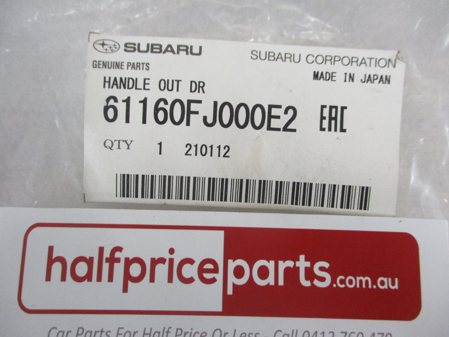 Subaru WRX-STI Genuine Outer Front Door Handle Left Or Right (Lapis Blue) New Part