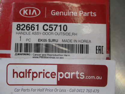Kia Sorento Genuine Right Hand Outside Rear Door Handle Assembly New Part