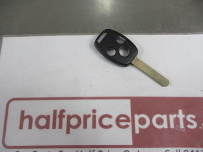 Honda Civic Genuine Black Main Key Blank 1/2 Side New Part