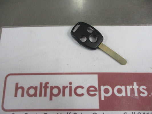 Honda Civic Genuine Black Main Key Blank 1/2 Side New Part