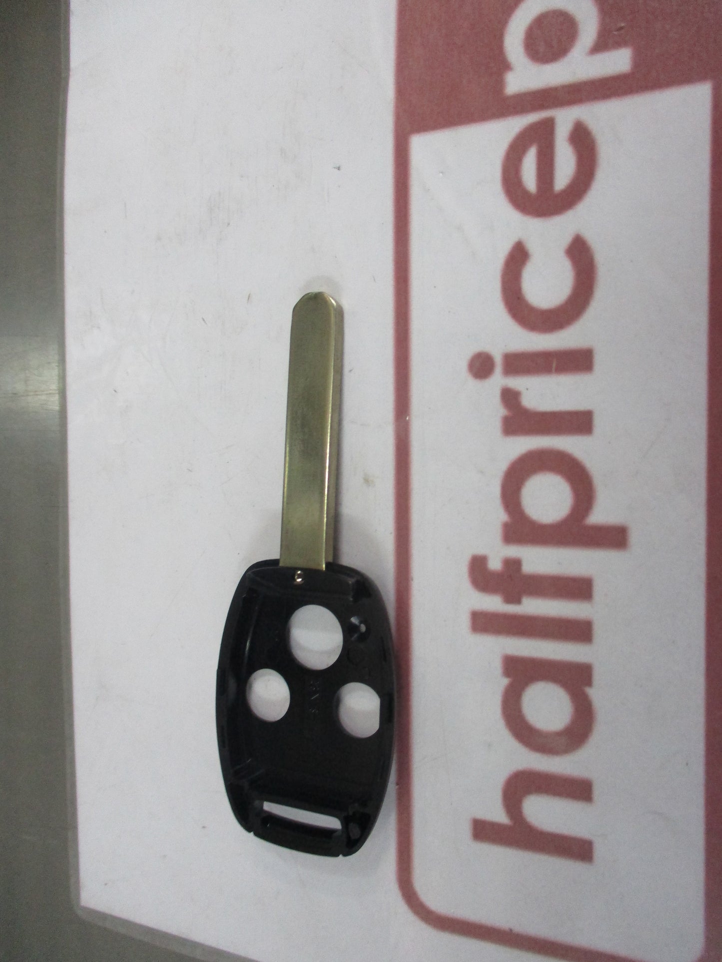 Honda Civic Genuine Black Main Key Blank 1/2 Side New Part
