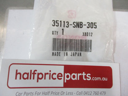 Honda Civic Genuine Black Main Key Blank 1/2 Side New Part