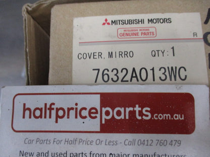 Mitsubishi Outlander Genuine Left Hand Outer Mirror Scalp (White) New Part