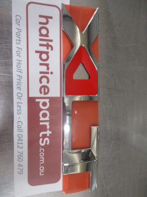 Ford PK Ranger XLT Genuine Chrome And Red Rear Tail Gate Emblem New Part