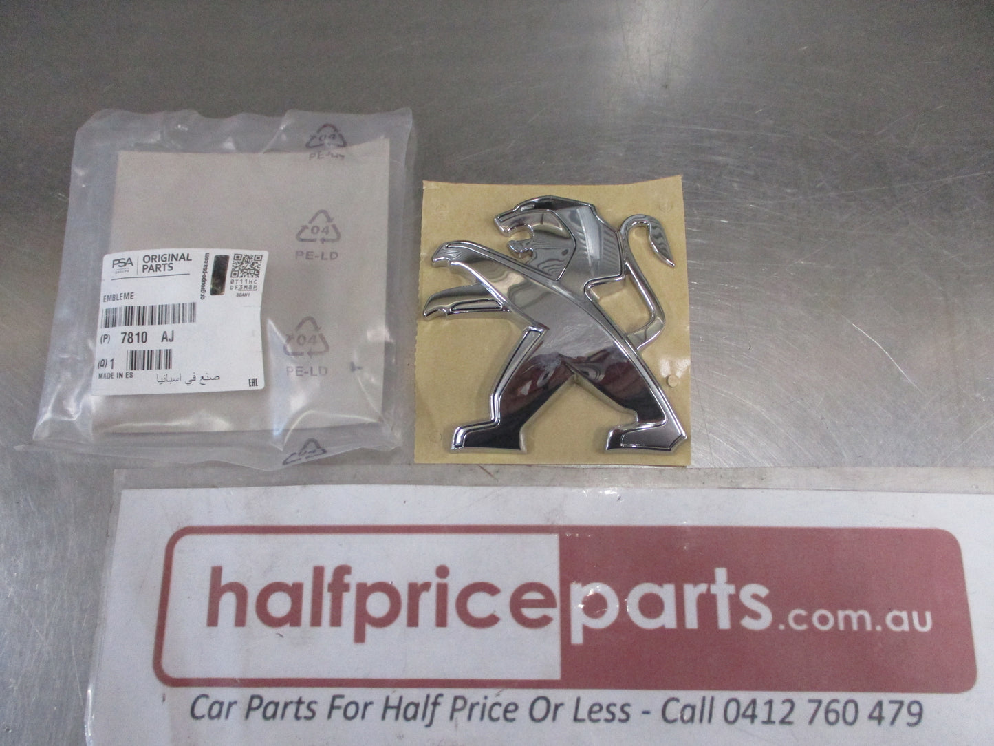 Peugeot 508 Genuine Front Grille Chrome Emblem New Part
