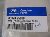 Hyundai Genuine Rear Drivers Side Frame Black Out Tape New