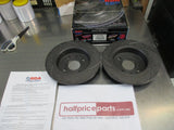 RDA Slotted And Dimpled Rear Brake Rotors Suits Holden Astra TS New Part