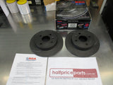 RDA Slotted And Dimpled Rear Brake Rotors Suits Holden Astra TS New Part