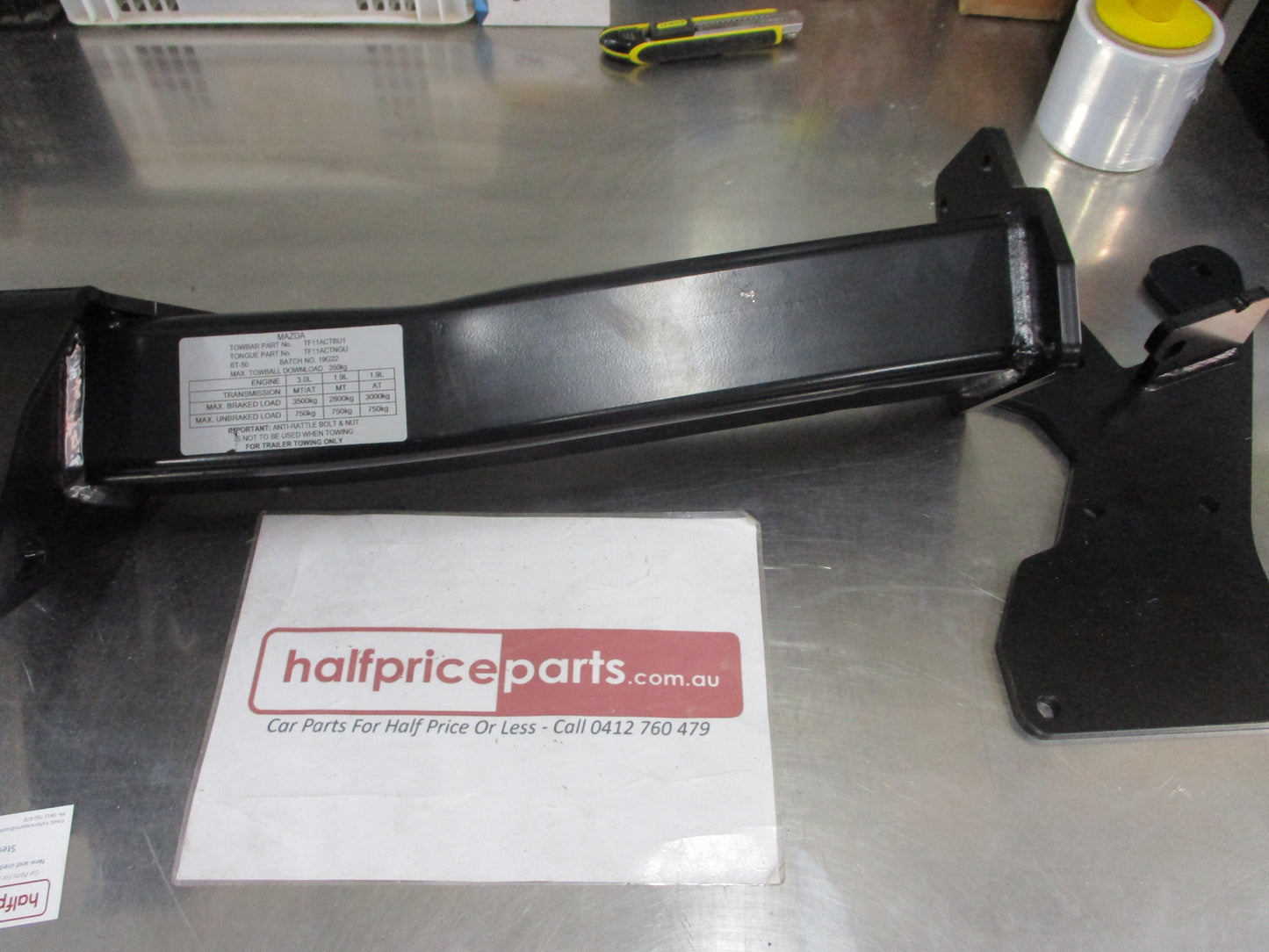 Mazda BT-50 TF Genuine Replacement Tow Bar With Brackets (NO BOLTS NO TONGUE ) New Part