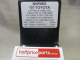 Toyota Genuine Class 4 Towing Hitch (1650kg)  New Part