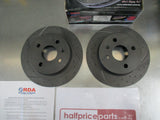 RDA Slotted And Dimpled Rear Brake Rotors Suits Holden Astra TS New Part