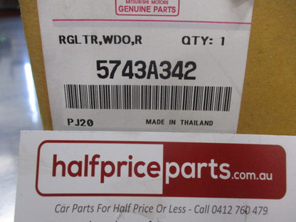 Mitsubishi Triton Genuine Right Hand Rear Window Regulator New Part