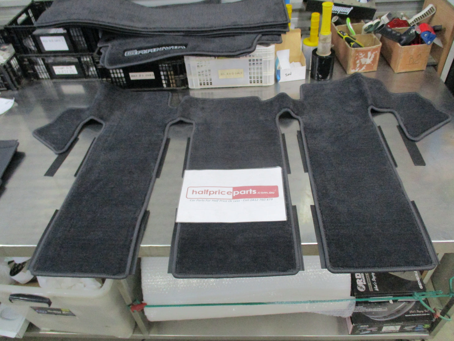 Toyota Granvia Genuine Textile Floor Mats 8 Seater (9 Piece Set)  New Part