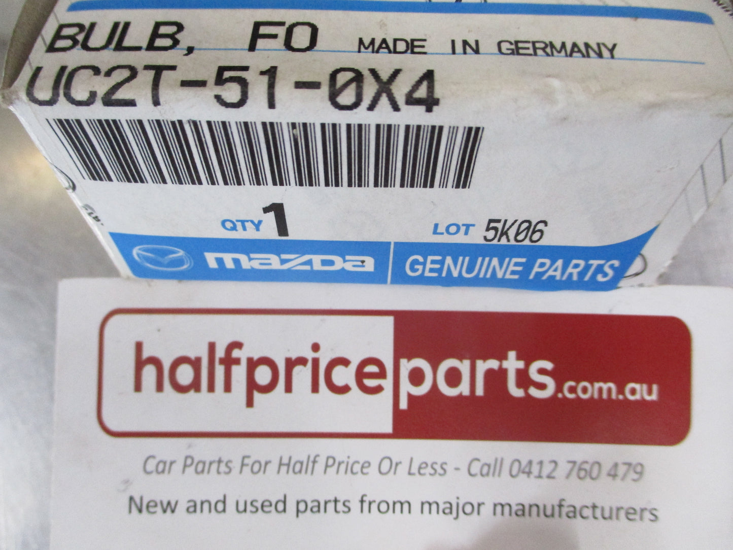 Mazda BT-50 UR Genuine Fog Light Bulb New Part