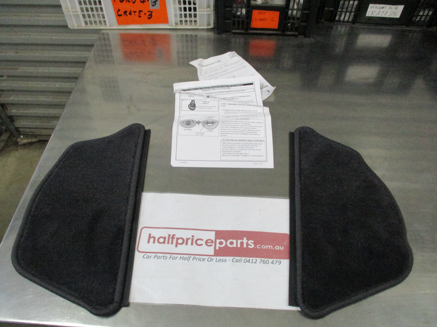 Toyota Granvia Genuine Textile Floor Mats 8 Seater (9 Piece Set)  New Part