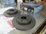 RDA Rear Brake Rotors (Pair) Slotted & Dimpled Suits Ford Focus LS New Part