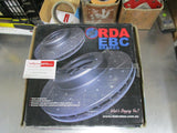 RDA Rear Brake Rotors (Pair) Slotted & Dimpled Suits Ford Focus LS New Part