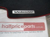 Hyundai Veloster JS Genuine Carpet Floor Mat Set (Red Stitching) New Part