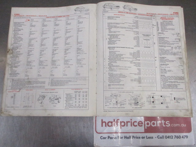 Lubrication & Tune-Up Engine Specifications Manual 1992 Used Part