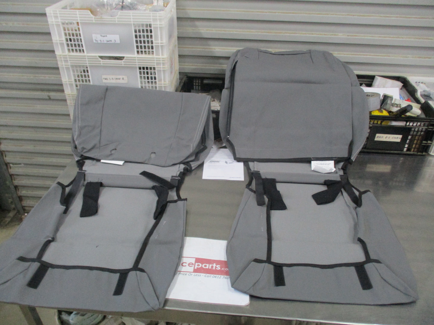Toyota Land Cruiser 300 Series Genuine Canvas Front Seat Covers New Part
