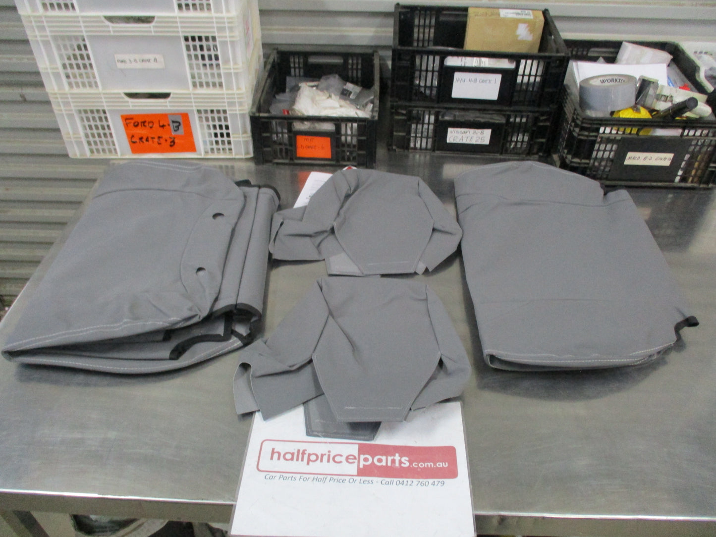 Toyota Land Cruiser 300 Series Genuine Canvas Front Seat Covers New Part