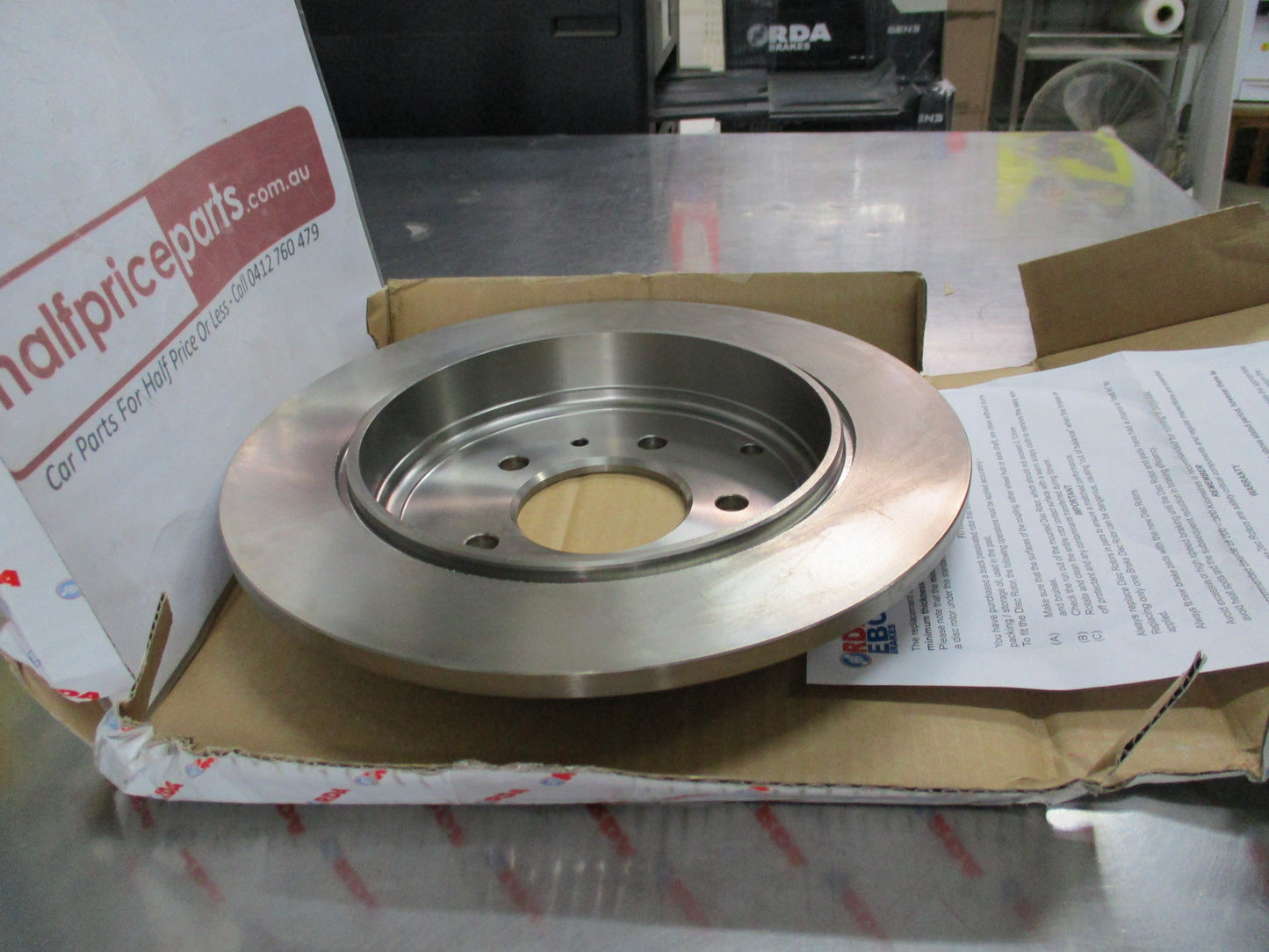 RDA Standard Rear Disc Rotor (Single) To Suit Peugeot 605 91-99 New Part