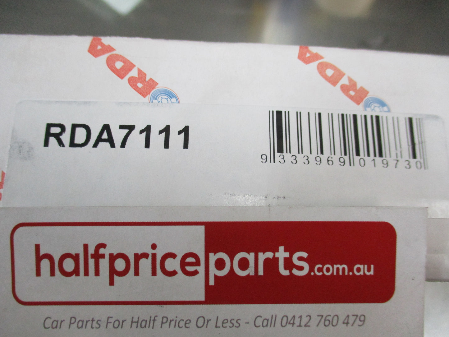 RDA Standard Rear Disc Rotor (Single) To Suit Peugeot 605 91-99 New Part