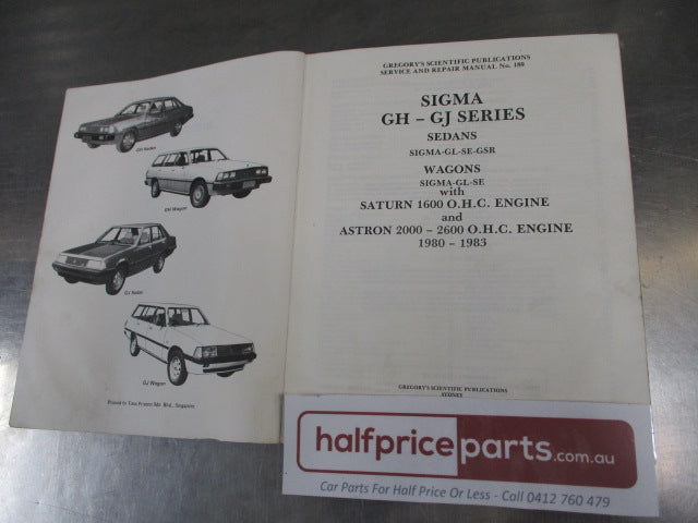 Gregory's Scientific Publications Service And Repair Manual No: 189 Suits Sigma GH/GJ Used Part