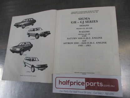 Gregory's Scientific Publications Service And Repair Manual No: 189 Suits Sigma GH/GJ Used Part