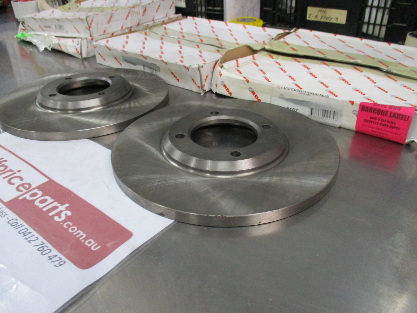 RDA Front Standard Disc Rotors (Pair) Suits Toyota Supra 79-81 New Part