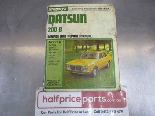 Gregorys Datsun 200B Service And Repair Manual Used Book