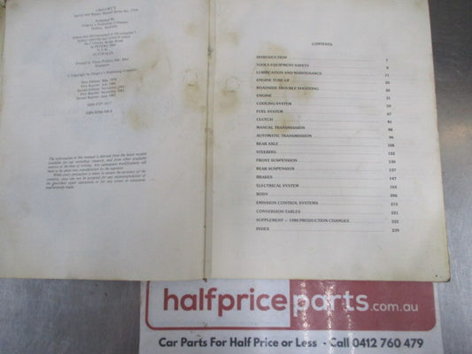 Gregorys Datsun 200B Service And Repair Manual Used Book