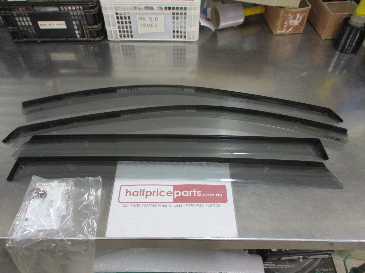 Mazda CX-8 KG Genuine Slimline Weathershields Tinted kit (Set 4) New Part