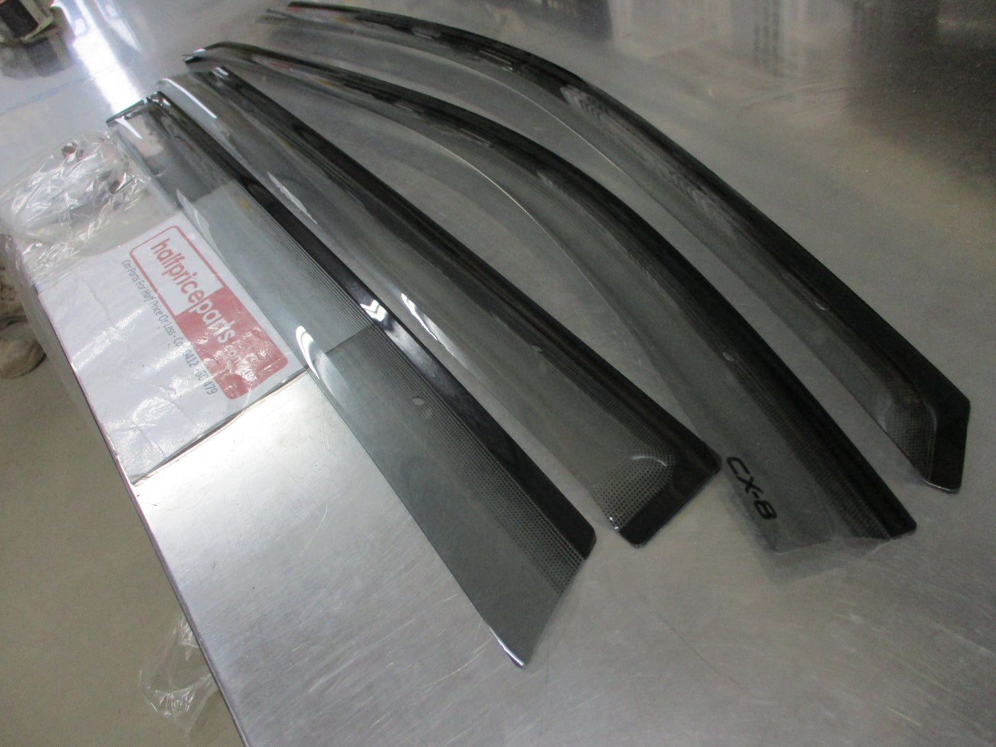 Mazda CX-8 KG Genuine Slimline Weathershields Tinted kit (Set 4) New Part