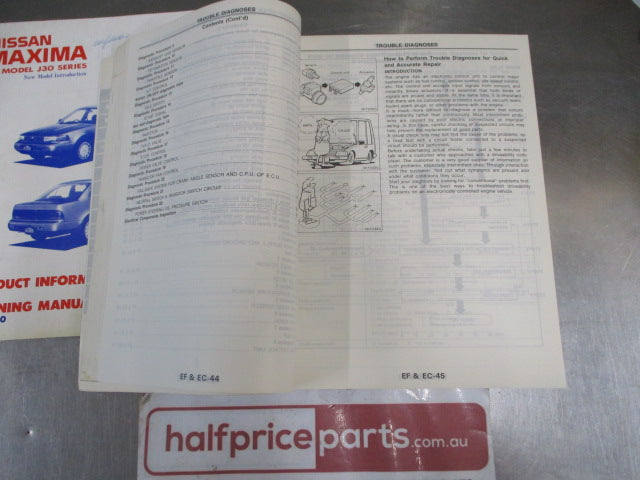 Nissan J30 Maxima Genuine Service Manual and Product Info/Training Manual Used VGC
