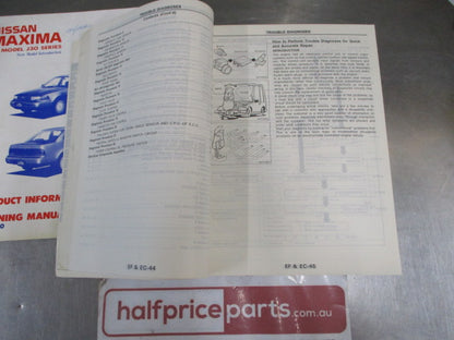 Nissan J30 Maxima Genuine Service Manual and Product Info/Training Manual Used VGC