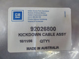 Holden Camira Genuine Kickdown Cable New Part