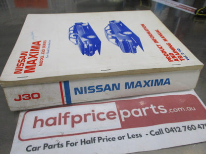 Nissan J30 Maxima Genuine Service Manual and Product Info/Training Manual Used VGC