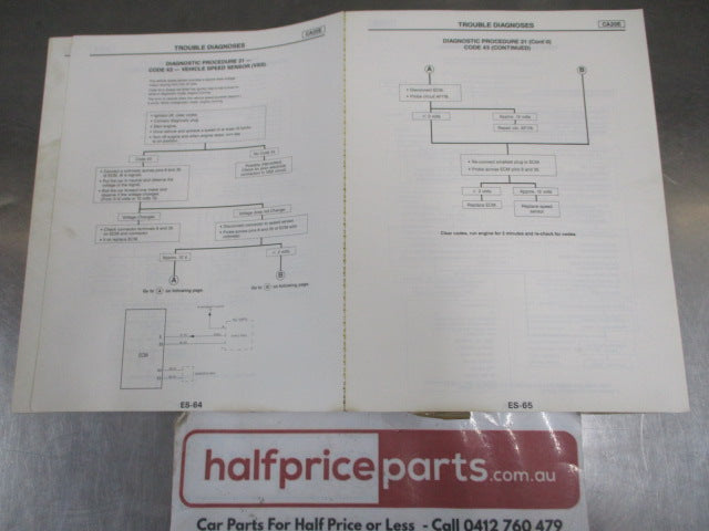 Nissan Pintara U12 Genuine Service Manual Used Book