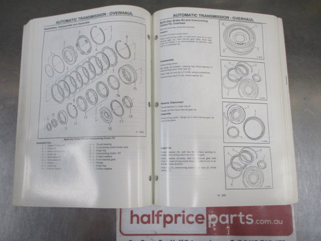 Holden YE Calibra Genuine Servicing Instruction Vol 4 Manual Used Part