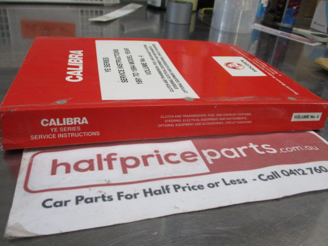 Holden YE Calibra Genuine Servicing Instruction Vol 4 Manual Used Part