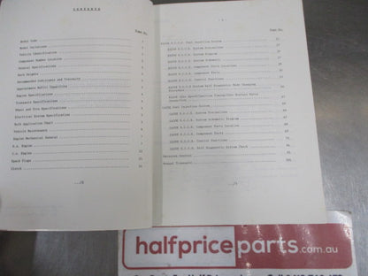 Nissan Pintara U12 Series Genuine Introduction To Nissan Pintara Used Book