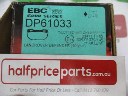 EBC Greenstuff Rear Brake Pad Set Suits Land Rover Defender New Part