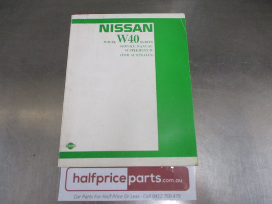 Nissan W40 TD42 Service Manual Supplement 4 Used Book