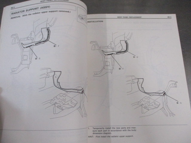 Toyota Camry Repair Manual For Collision Damage Work Shop manual  Used Book VGC