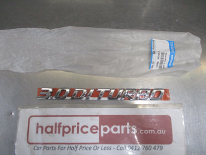 Mazda BT-50 Genuine 3.0L DI Turbo Front Door Chrome Emblem New Part