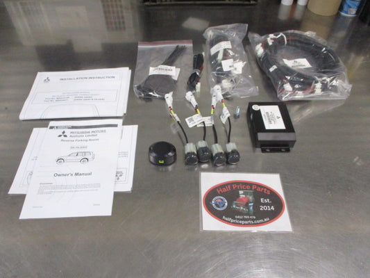 Mitsubishi Pajero BK Genuine Rear Park Assist 4 Head Kit (Factory Dark Gray) New Part.