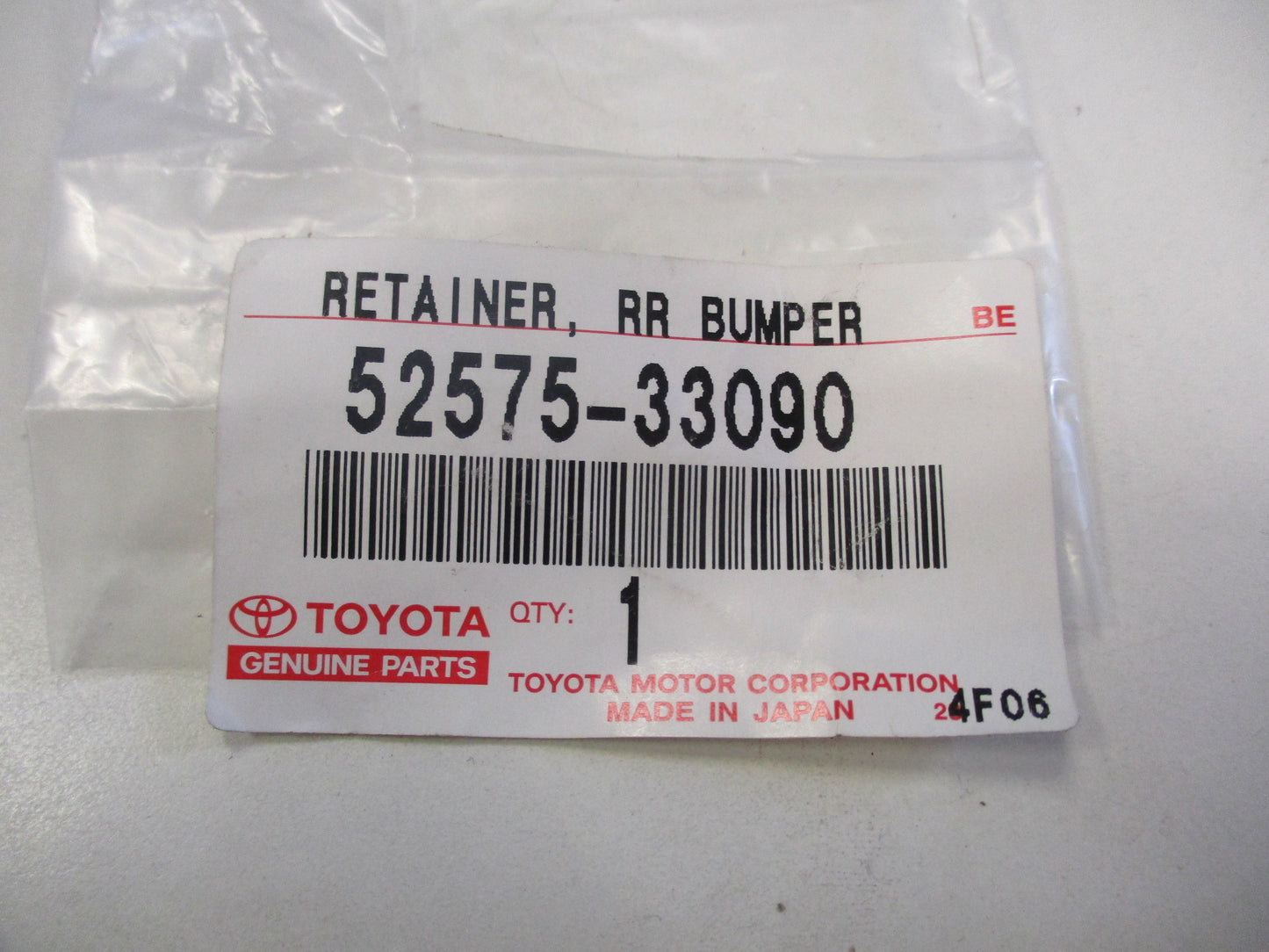 Toyota Genuine Rear Bumper Retainer New