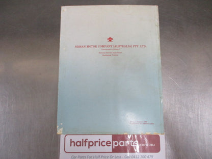 Nissan Pintara U12 Series Genuine Supplement-1 Used Book